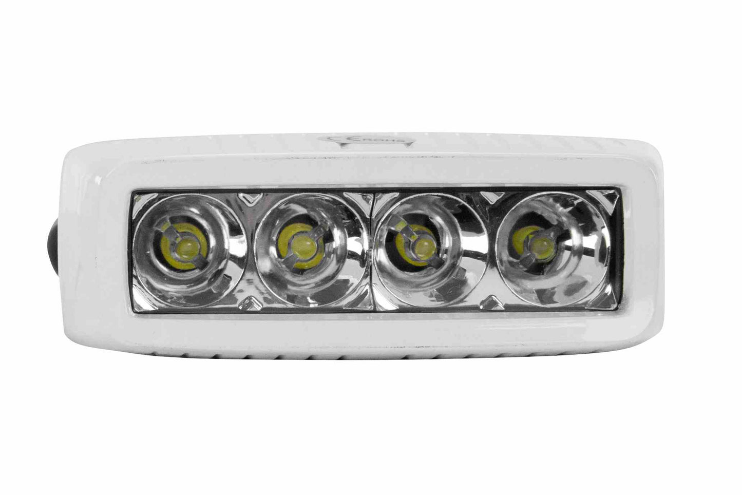 Larson 20 Watt LED Boat Spreader Light - 4 LEDS - White Aluminum Housing - 40' Flood Beam Diameter - IP67 - PuriLite