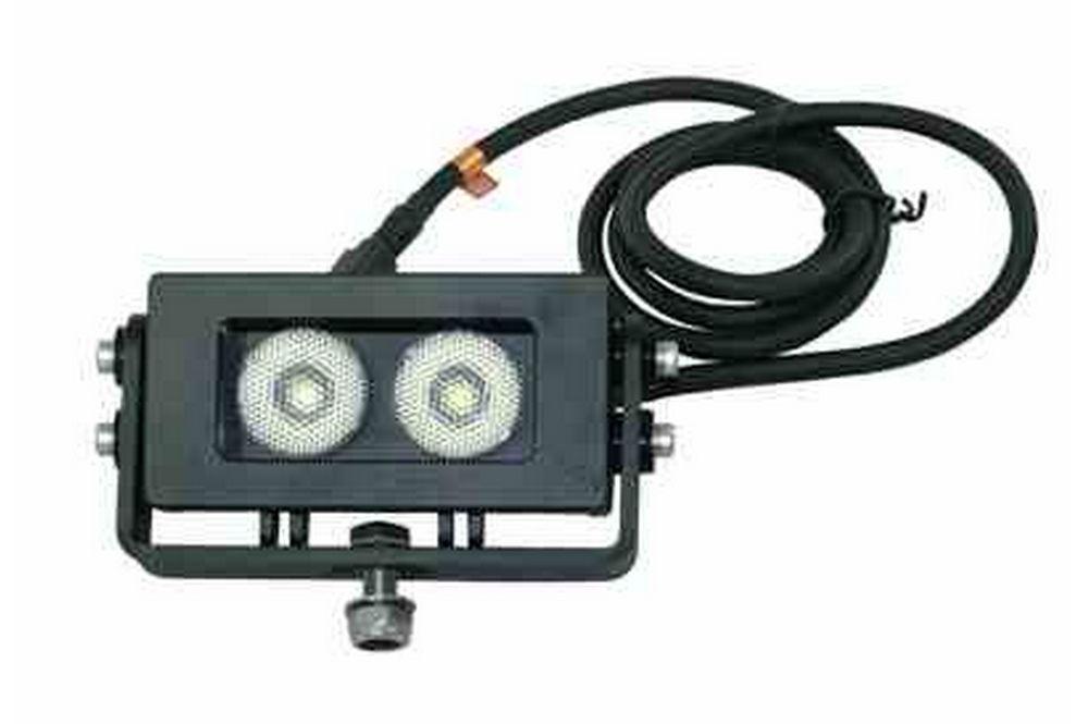 20 Watt LED Light on Trunnion Adjustable Surface Mount - 1800 Lumen - 9-48VDC - 75'L X 85'W Flood - PuriLite