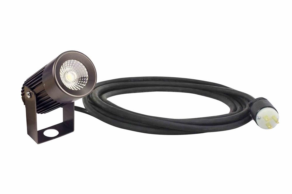 18 Watt LED Fixture for Industrial Lighting - Aluminum Housing 120/277 or 12/24VDC - IP65 Waterproof - 10' Cord w/ Cord Cap - PuriLite