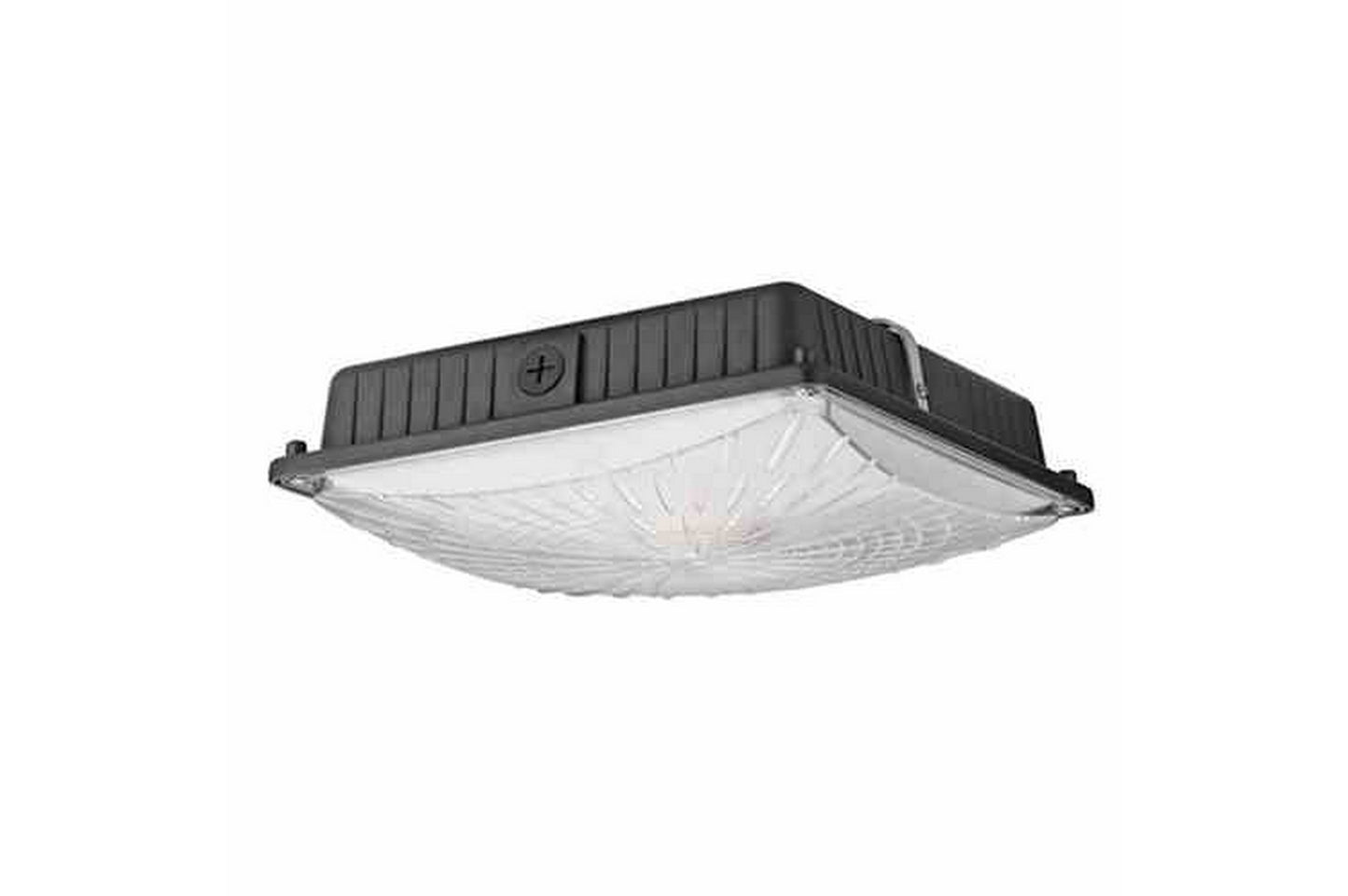 Larson 65W LED Canopy Light - Replaces 250 Watt Metal Halide Fixtures - 120-277V AC - IP65 - Ceiling Mount - PuriLite