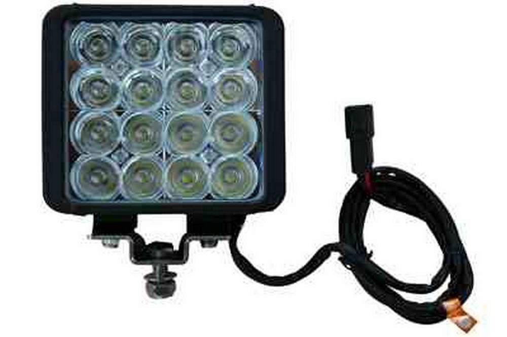 LED Light Emitter - 16, 3 WATT LEDs - Aluminum Housing - 2880 Lumens - 9-42V - 700' X 80' Spot Beam - PuriLite