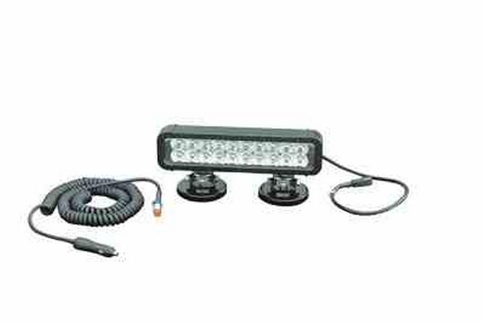 Magnetic Mount LED Light Emitter - 20 LEDs - 60 Watts - 750'L X 110'W Beam - Extreme Environment - PuriLite