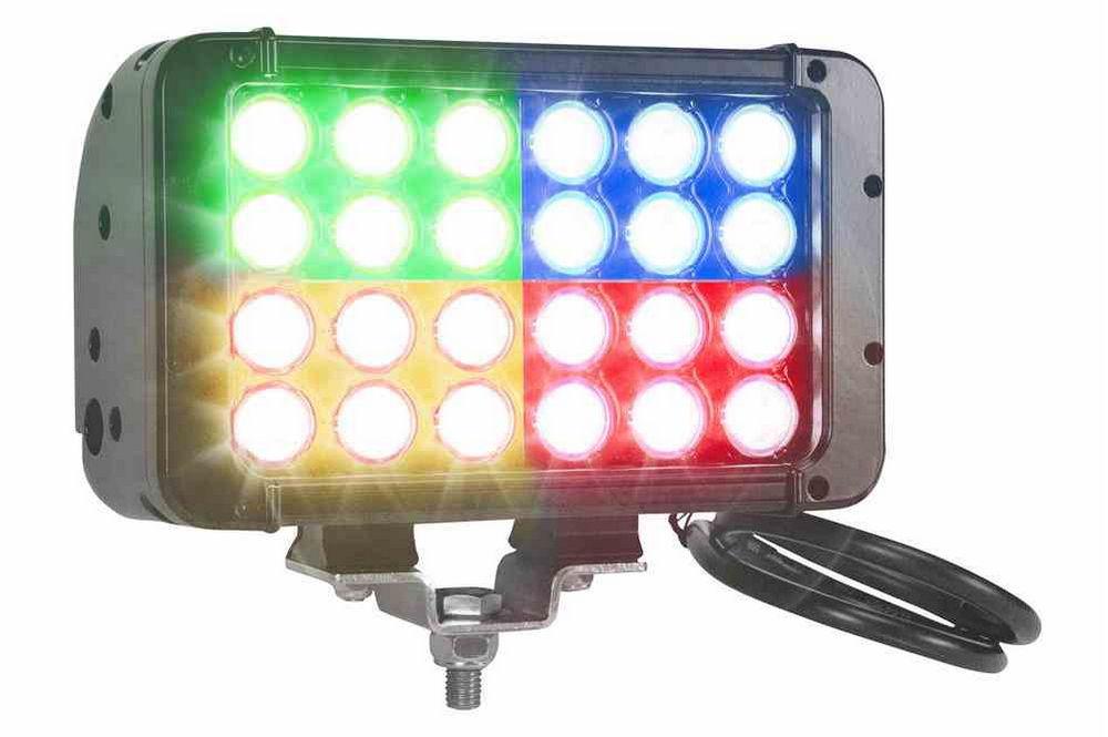 72 watt 24 LED Emitter Light - Precise Pulsing Control for Strobe to 1KHz and Dimming Down to 2% - PuriLite