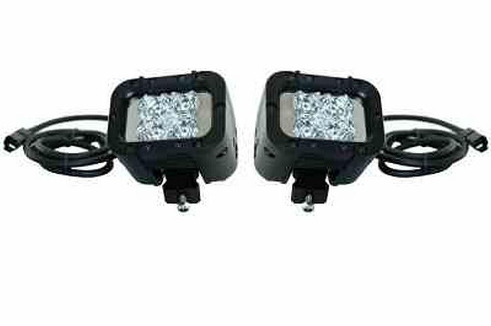 Infrared LED Military Driving Lights - High/Low Beams - 9-42VDC - Covert Headlights - Dual Switches - PuriLite