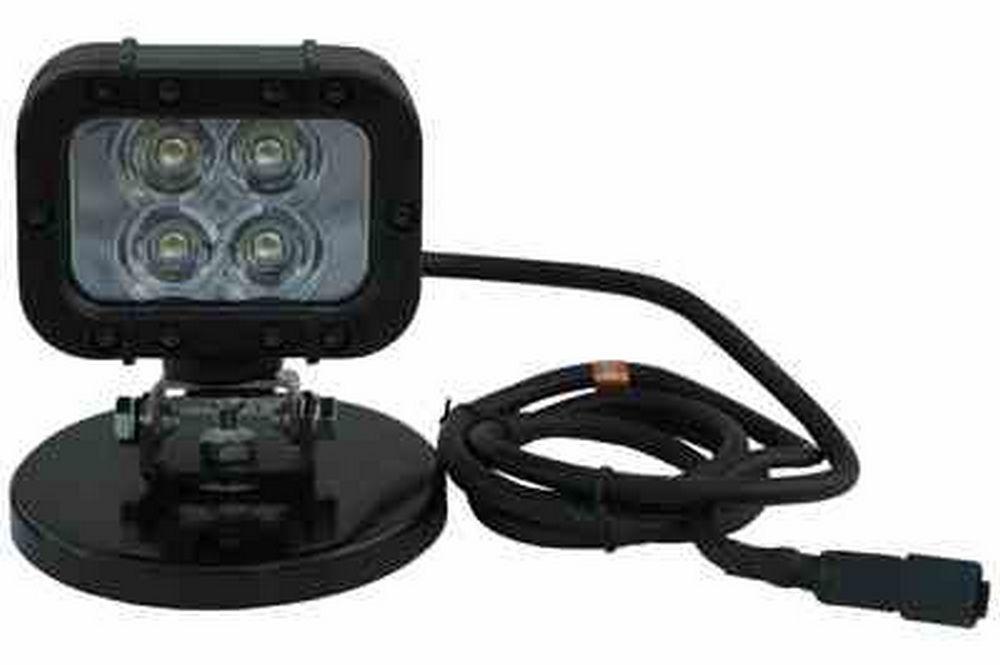 Infrared LED Light Emitter - Magnetic Mount - 90'L X 70'W Spot Beam - 9-42 Volts - 4, 3-Watt LEDs - PuriLite
