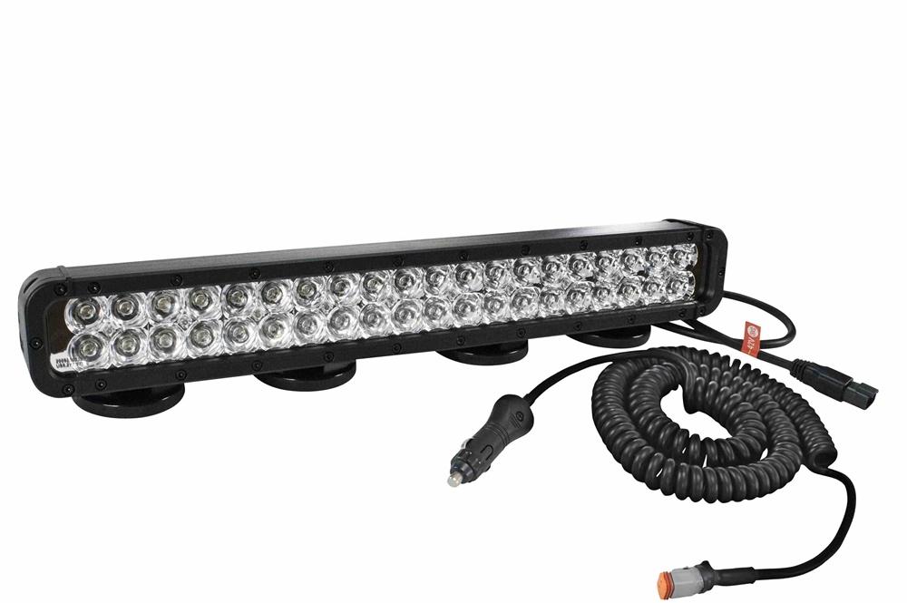 120 Watt LED light with Magnetic Mount and Coil Cord w/ Cig plug - 7200 lumens - 9-42 volts - PuriLite
