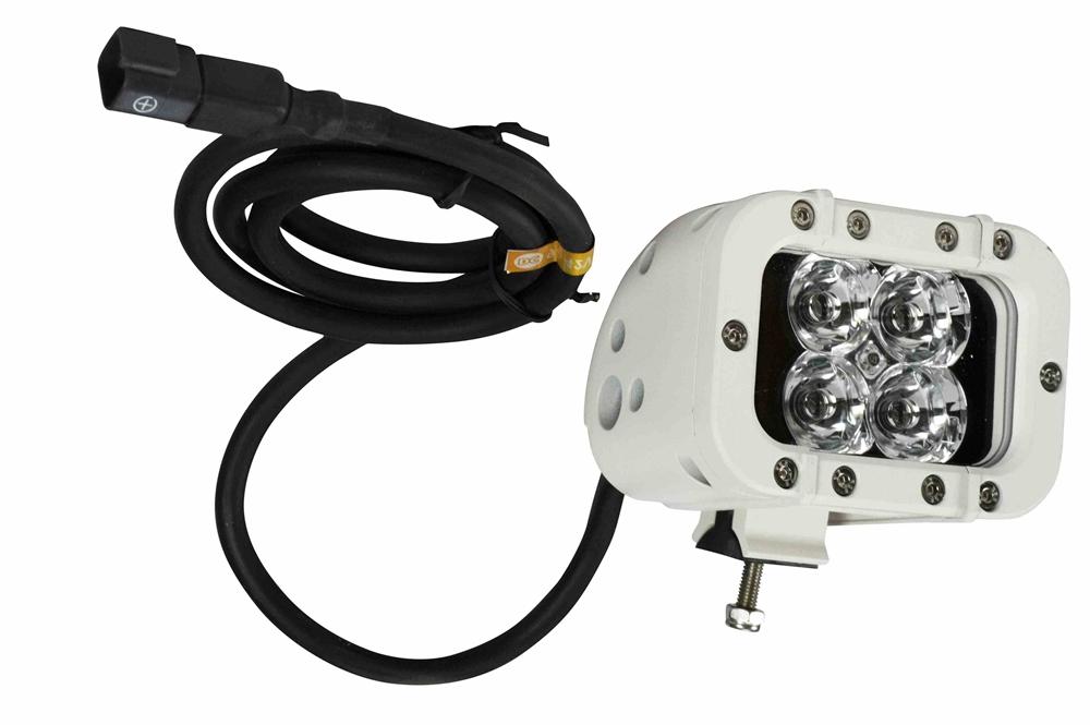 LED Light Emitter - 20 Watts - 4 LEDs - 90'L x 70'W Beam - 9-42VDC - 1500 Lumen - Extreme Environment - PuriLite