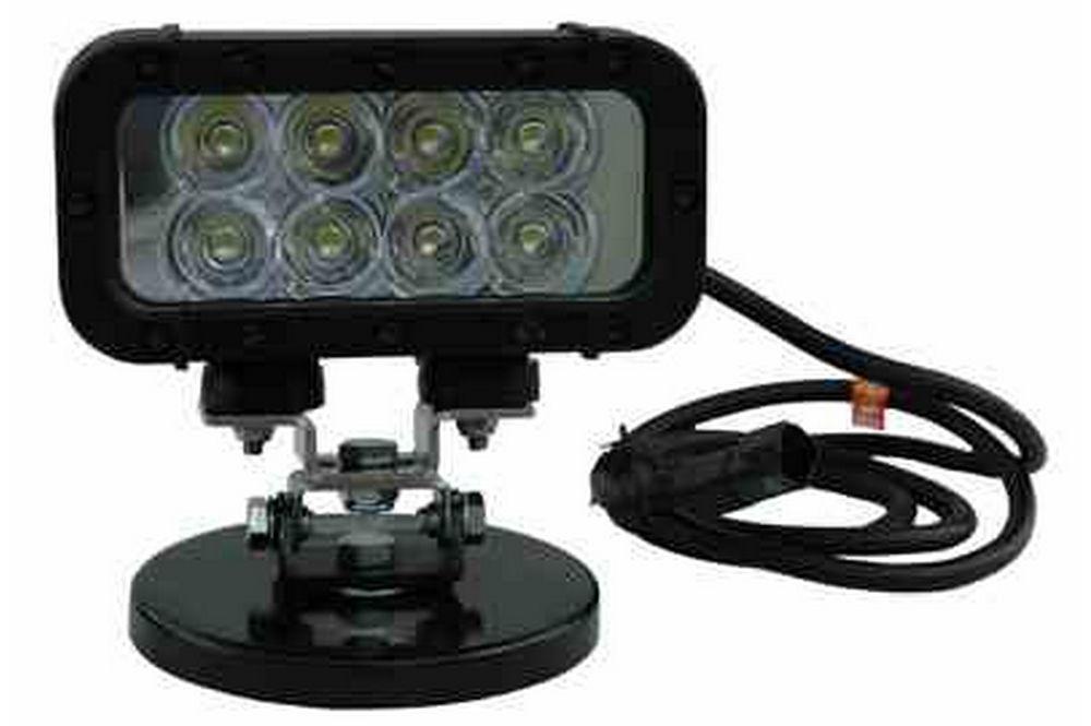 Infrared LED Light Emitter - 8, 3-Watt LEDs - Magnetic Mount - 325'L X 70'W Spot Beam - 9-42 Volts - PuriLite
