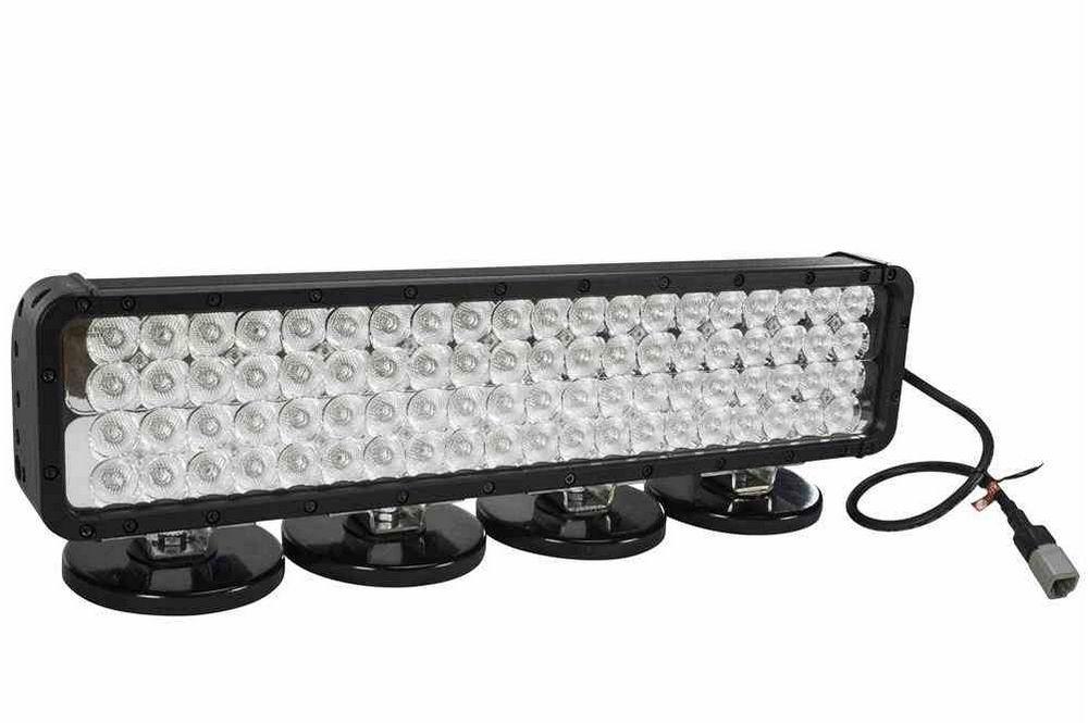 LED Light Emitter w/ Magnetic Bases - 80, 3-Watt LEDs - Extreme Environment - 20 X 4 LED Array - PuriLite