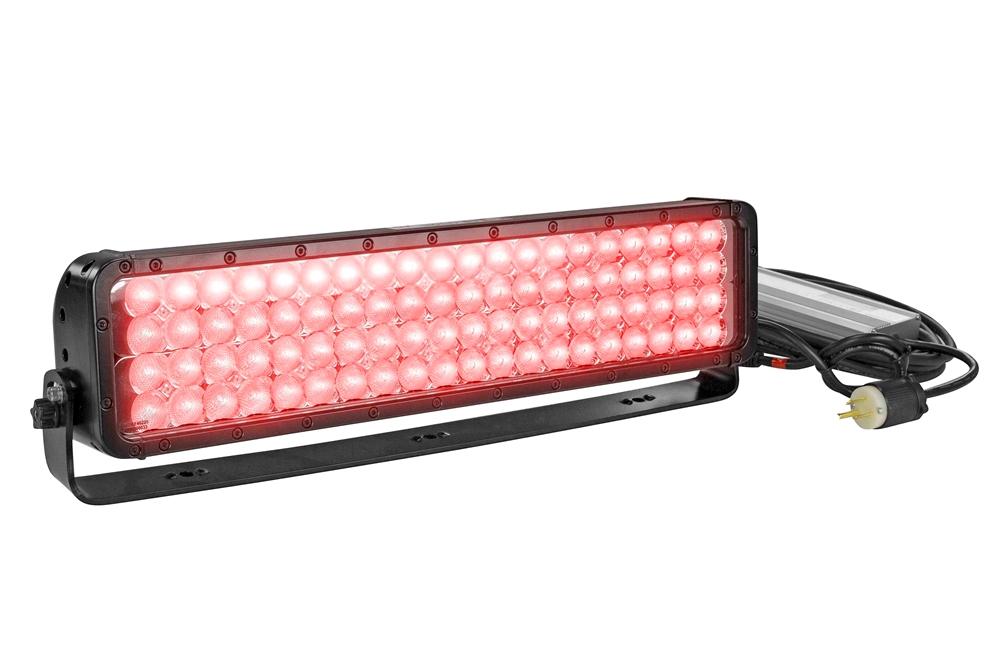 Infrared LED Light w/ Trunnion U-Bracket - 80, 3-Watt IR LEDs - 1750'L X 300'W Spot Beam - 120-277V - PuriLite