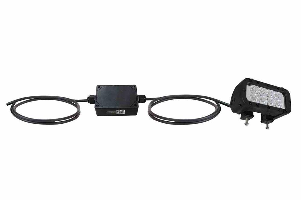 LED Light Emitter - 325' L x 70' W Beam - 9-42V - Extreme Environment - 1440 Lumen - Motion Sensor - PuriLite