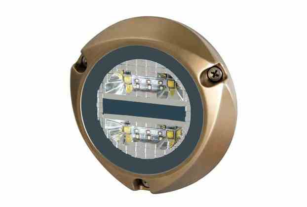 Larson 25W Underwater LED Light - 10-30V DC - 2,000+ lms - Bronze - Surface Mount - IP68 Compliant - PuriLite