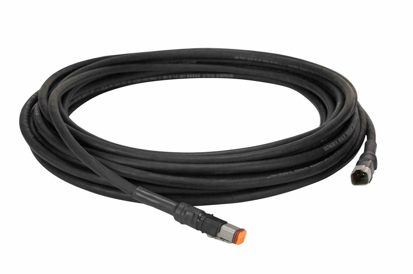 Larson 20 Foot LED Wiring Harness - 2 Conductor SOOW Cord - DT04-2P Receptacle and DT06-2S Plug - PuriLite