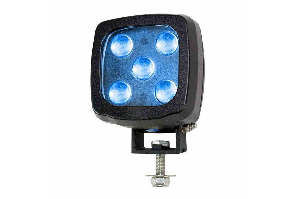 25W Blue LED Spotlight - 2,250 Lumens - 9-60V DC - IP67 - Tempered Glass Lens - PuriLite