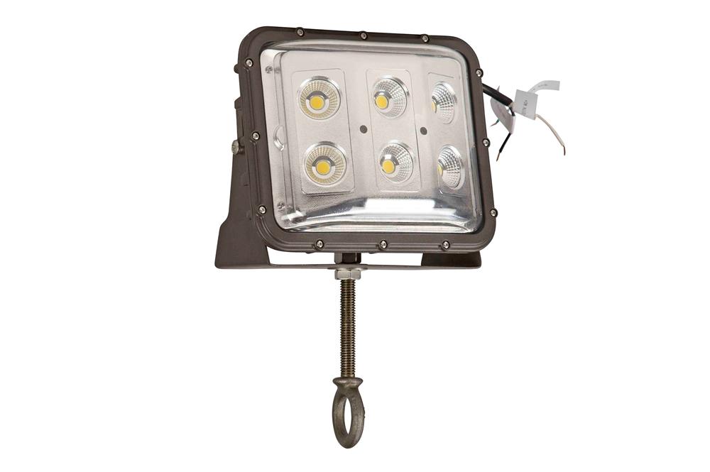 60 Watt Low Profile LED Wall Pack Light - Wide Flood Beam - Eye Bolt Mount - PuriLite