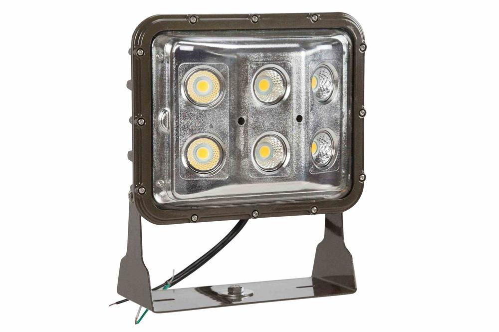 50 Watt LED Wall Pack Light - 500W Quartz Halogen Equivalent - (4) 12.5W High Output LEDs - PuriLite