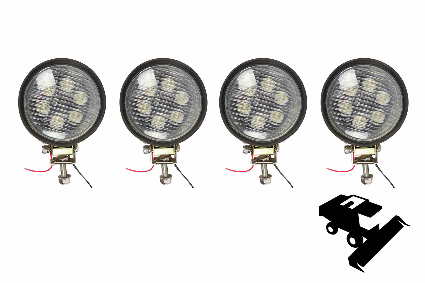 Larson LED Cab Light Upgrade Kit for M2 Gleaner Combines - (4) LEDWL-PAR36 - PuriLite