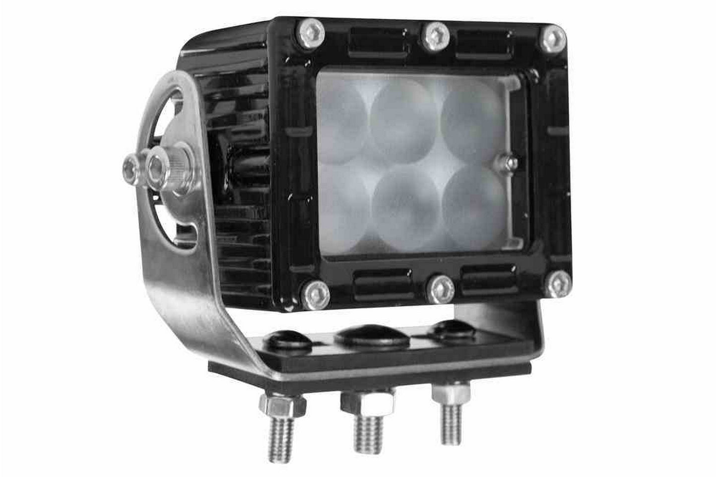 Larson John Deere Tractor Front Grill Headlamp LED Flood and Spot Combo Light Kit - (4) LEDEQ-3X2-CPR - PuriLite