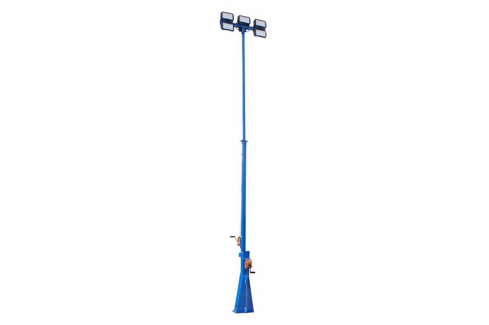 750 Watt High Intensity LED Light Tower - Extends up to 16 Feet - Fold Over Boom - 73,950 Lumens - PuriLite