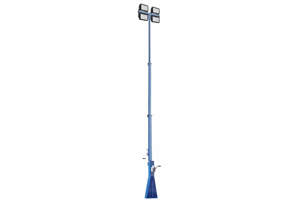 600 Watt High Intensity LED Light Tower - Three Stage Light Mast - Extends up to 22 Feet - PuriLite