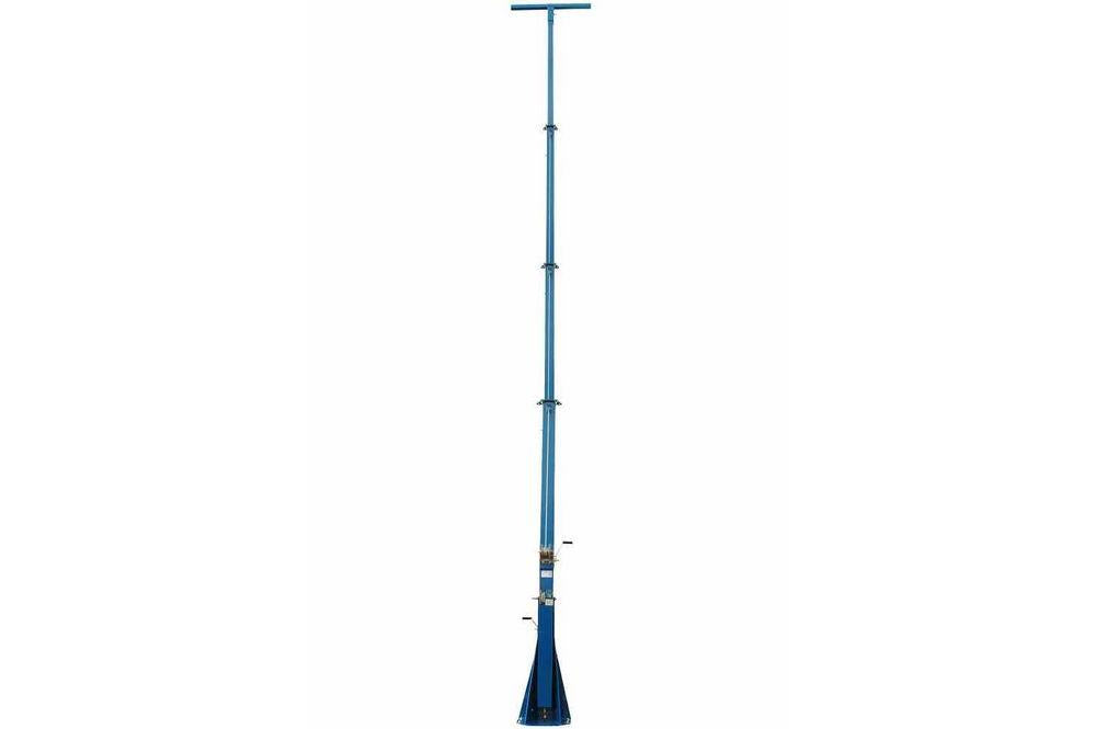 40 Foot Telescoping Light Mast - 13-40' Fold Over Four Stage Light Tower - 360° Rotating Boom - PuriLite