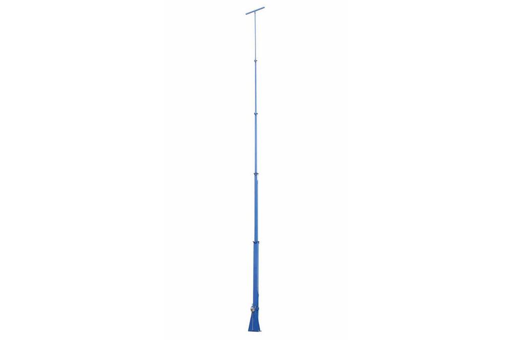 50 Foot Telescoping Light Mast - 13-50' Fold Over Five Stage Light Tower - 360° Rotating Boom - PuriLite