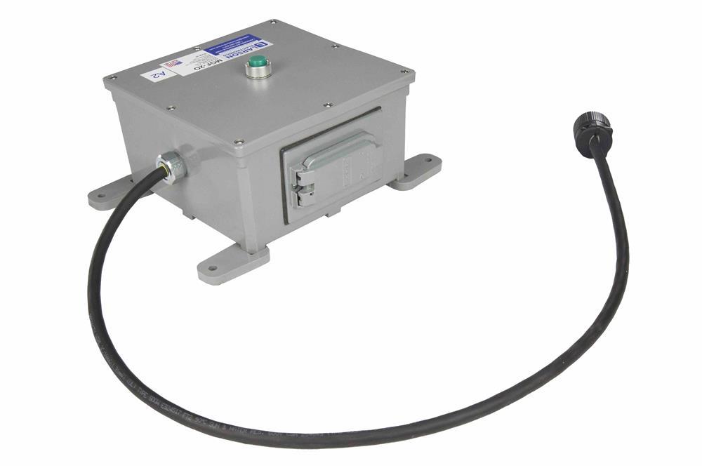 120V GFCI Duplex Receptacles - NEMA 4 Enclosure - 4, 20-Amp Outlets - Mini Spider Box - PuriLite