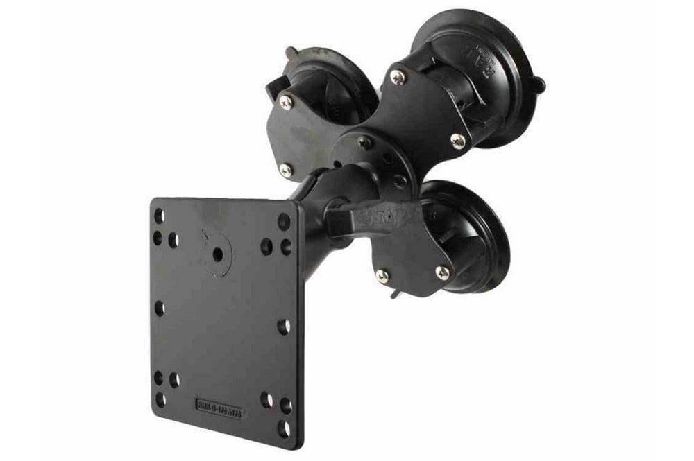 Suction Cup Mount w/ Magnetic Equipment Mounting Plate - Durable Construction - Powder Coated - PuriLite
