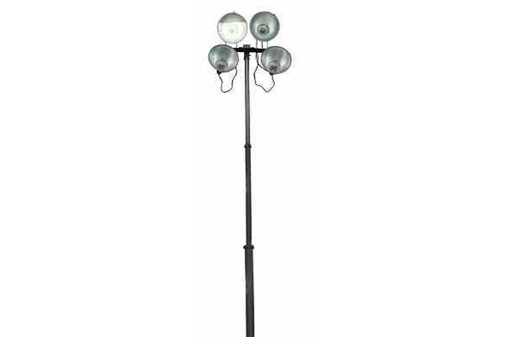 4000 Watt Pneumatic Light Tower - Extends to 18 Feet - Four 1000W Metal Halide Lamps - PuriLite
