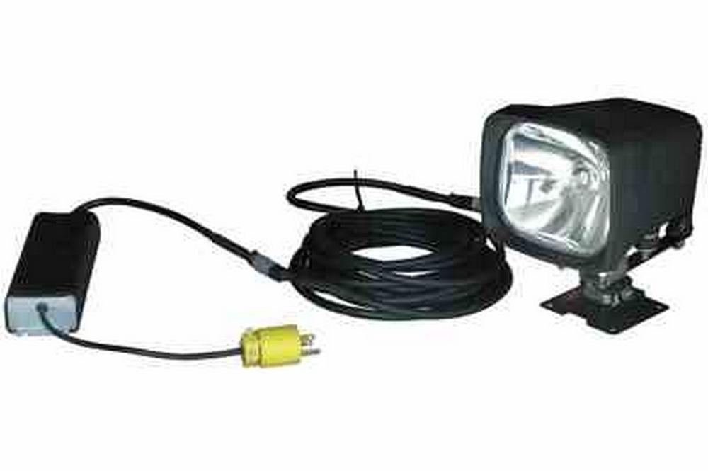 Permanent Mount 70 Watt HID Spotlight w/ Adjustable Handle - Pivots and Rotates - 120 VAC - PuriLite