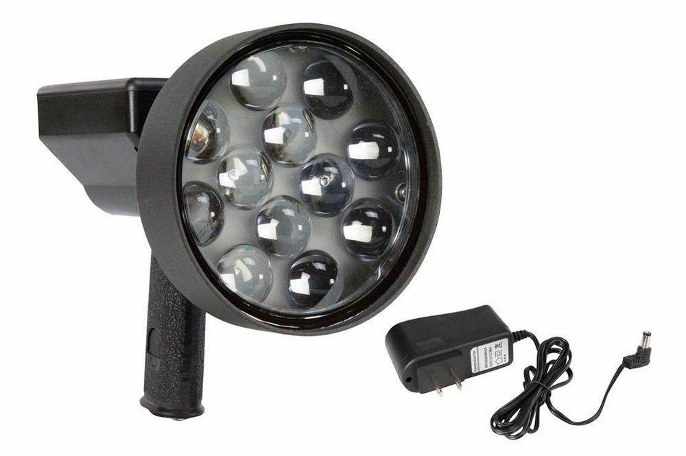 10 Million Candlepower Rechargable LED Light Hunting Spotlight- 36 Watts - Pistol Style -3200 Lumen - PuriLite