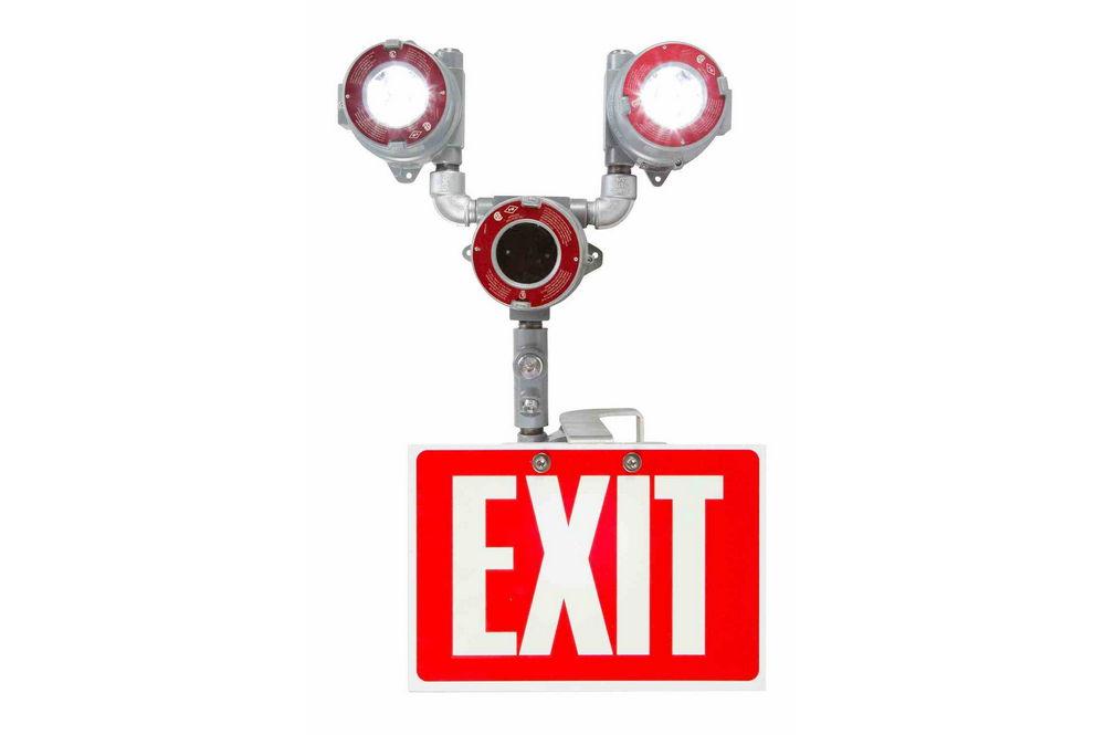 *RENTAL* Explosion Proof Bug Eye Emergency LED Exit Fixture- Self-Testing- 90 Min. Emergency Runtime - PuriLite