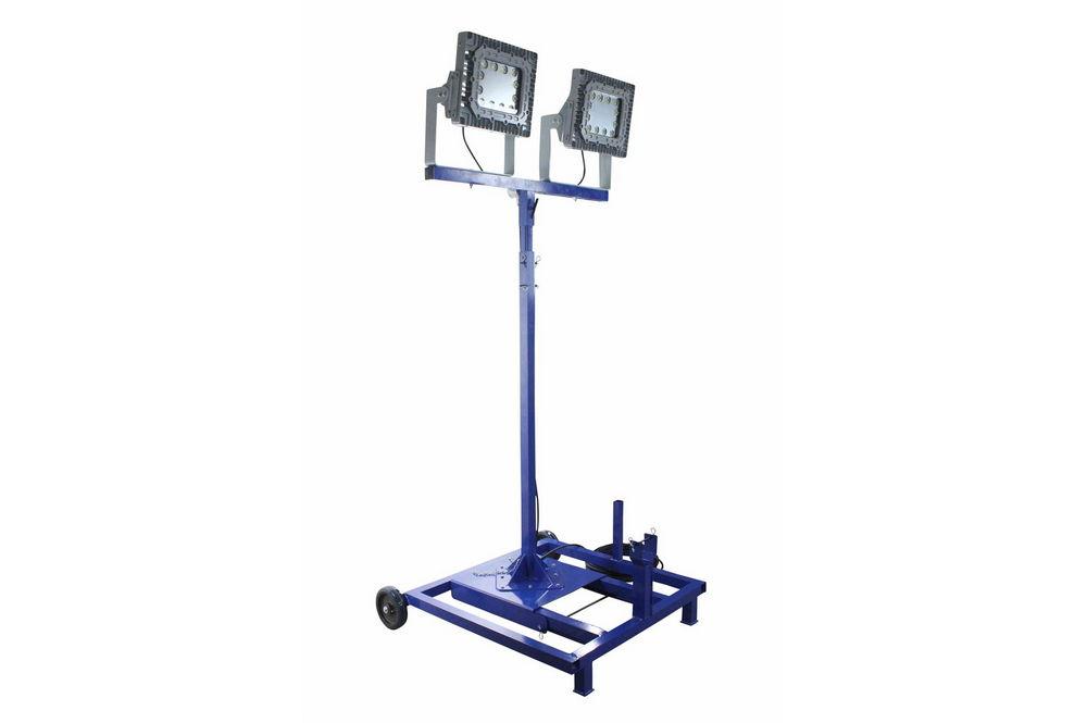 *RENTAL* 300W Hazardous Location Extendible LED Light Tower w/ Wheels - C1D2 - 120-277VAC - PuriLite