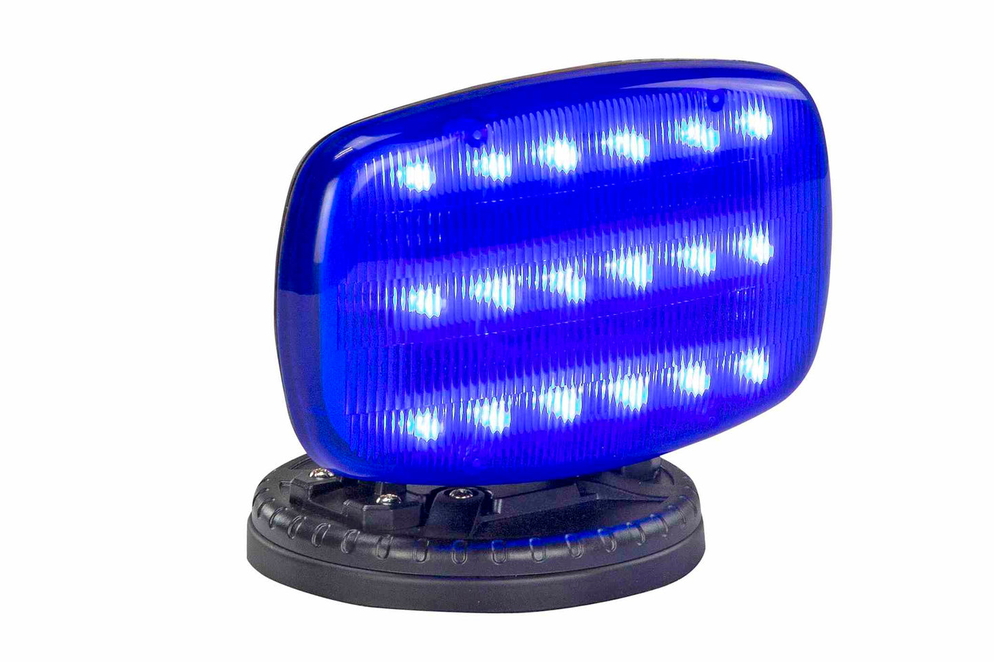 Larson Flashing LED Strobe Light with Adjustable Locking Magnetic Base - BLUE LENS - SL-ALM-B - PuriLite