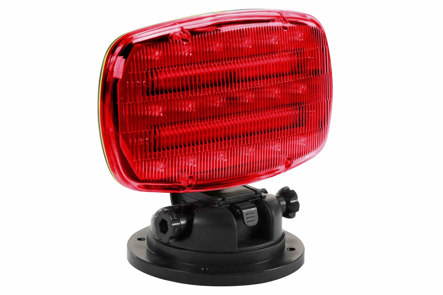 Larson LED Strobe Light (battery powered) with Adjustable Locking Magnetic Base - RED LENS - SL-ALM-R - PuriLite