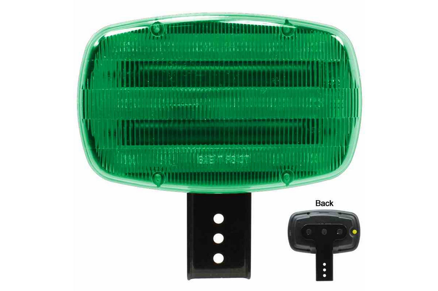 Larson LED Green Strobe Light- 18 LEDS - Battery Powered - Bracket Mount - Continuous or Strobe Output - PuriLite