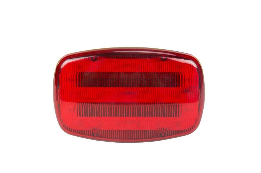 Larson LED Red Strobe Light - 18 LEDS - Battery Powered - Dual Magnetic Base - Continuous or Strobe Output - PuriLite