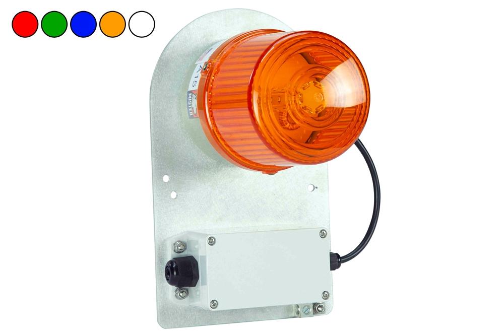 Class II Strobe Light with Motion Sensor - 110-120V AC - 54 Flashes Per Minute - 5 Color Options - 20' 16/2 SOOW - PuriLite