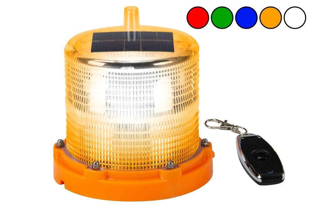 High Output LED Strobing Beacon - Permanent + Magnetic Mount - Wireless Remote - Rechargeable - 12V - PuriLite