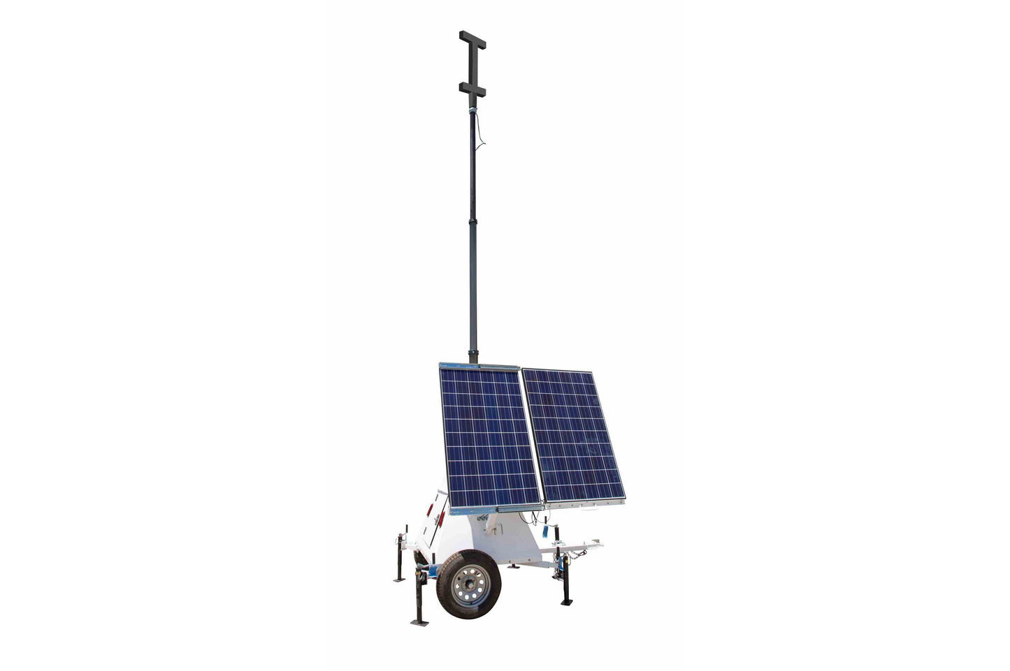 Larson 600 Watt Solar Power Generator with Light Tower Mast - T-Head Mounting Bracket Included - PuriLite