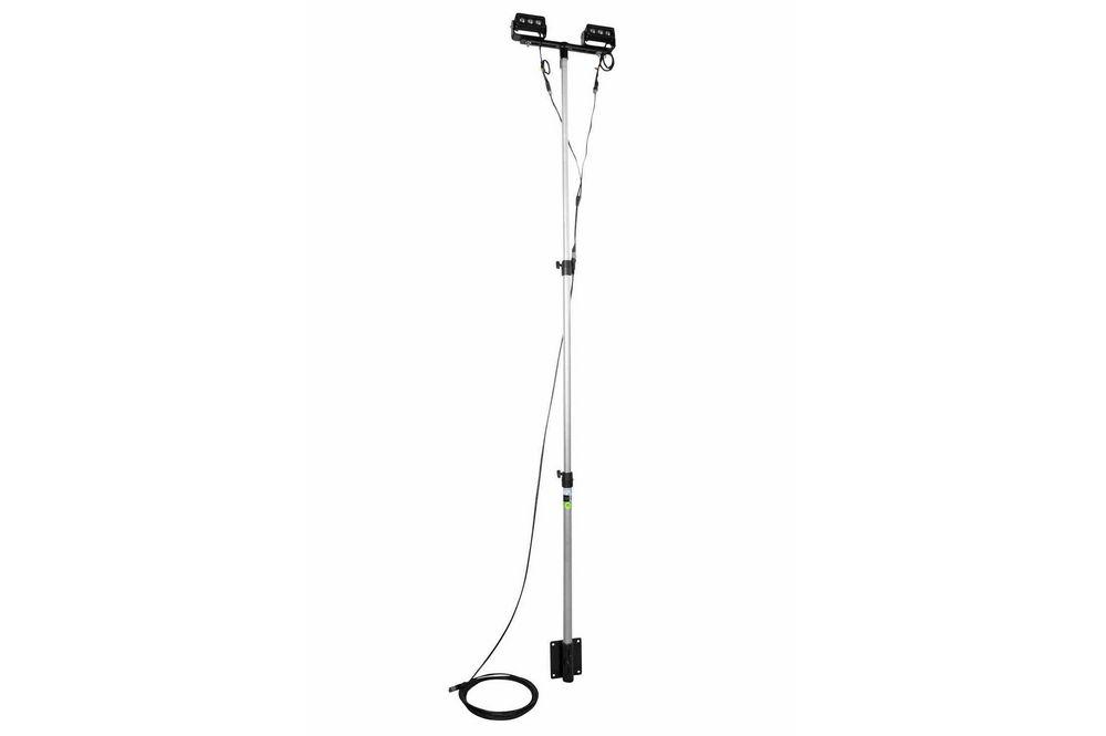 Surface Mount LED Light Pole - Two LEDP3W-3 LEDs - 3 Feet to 8.5 Feet Adjustable - 9-32VDC - PuriLite