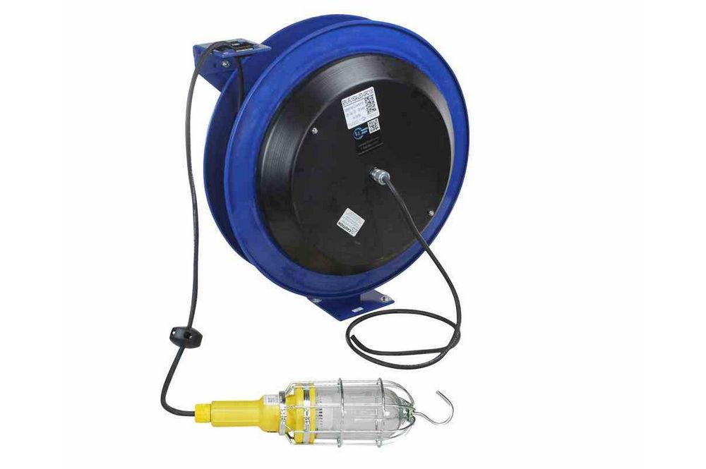 10 Vapor Proof (Waterproof) LED Trouble Light / Hand Lamp / Drop Light with 100 Cord Reel - PuriLite