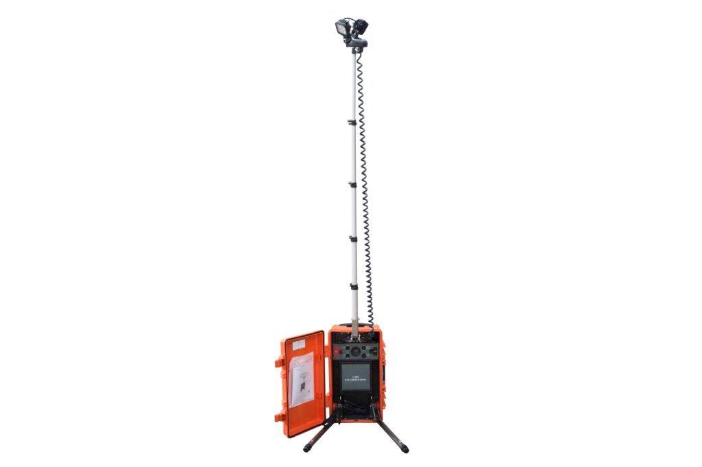 Larson Infrared LED Light Tower - 2, 24 Watt LEDs - 3' to 8' Extendable Tower - Rechargeable Battery - PuriLite