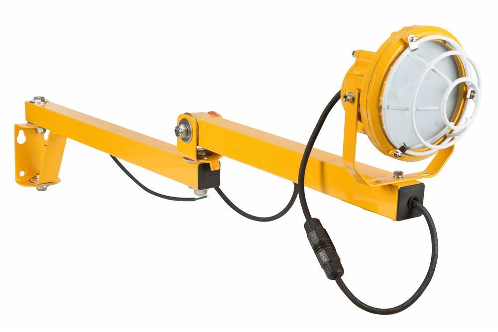 20W LED Dock Light - 100-277V AC - 40" Arm - 1,800 Lumens - Shatter Resistant Lens - IP65 - PuriLite