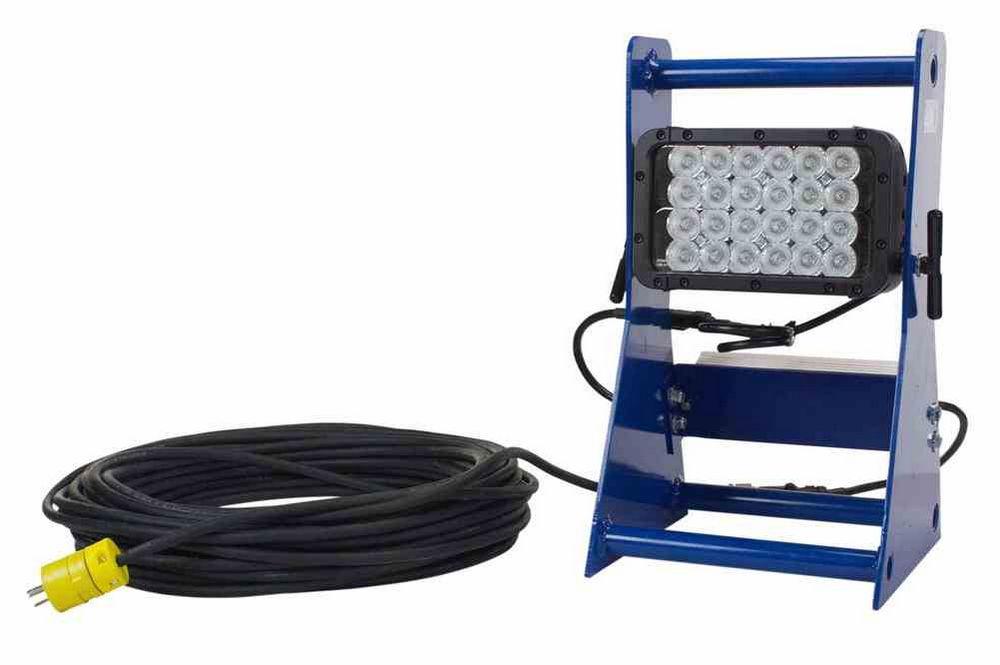 72 Watt Portable LED Work Area Light - Waterproof - Aluminum Frame - Adjustable Light Head - 120-277 - PuriLite