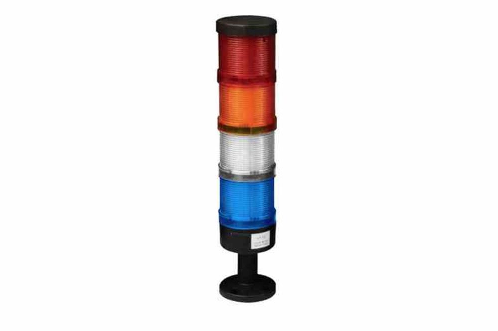 11W LED Stack Light - Amber, Red, White, Blue - Polycarbonate - Base/Surface Mount - IP65 - PuriLite