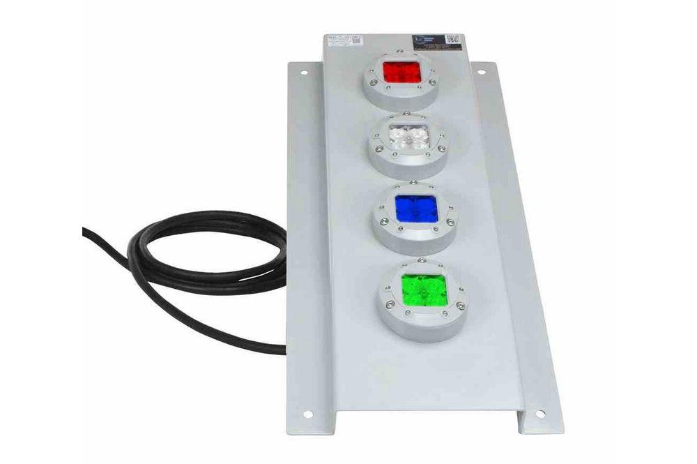 48 Watt LED Strobing Signal Stack Light - Red, White, Blue, Green LED Light - NEMA 4X - PuriLite
