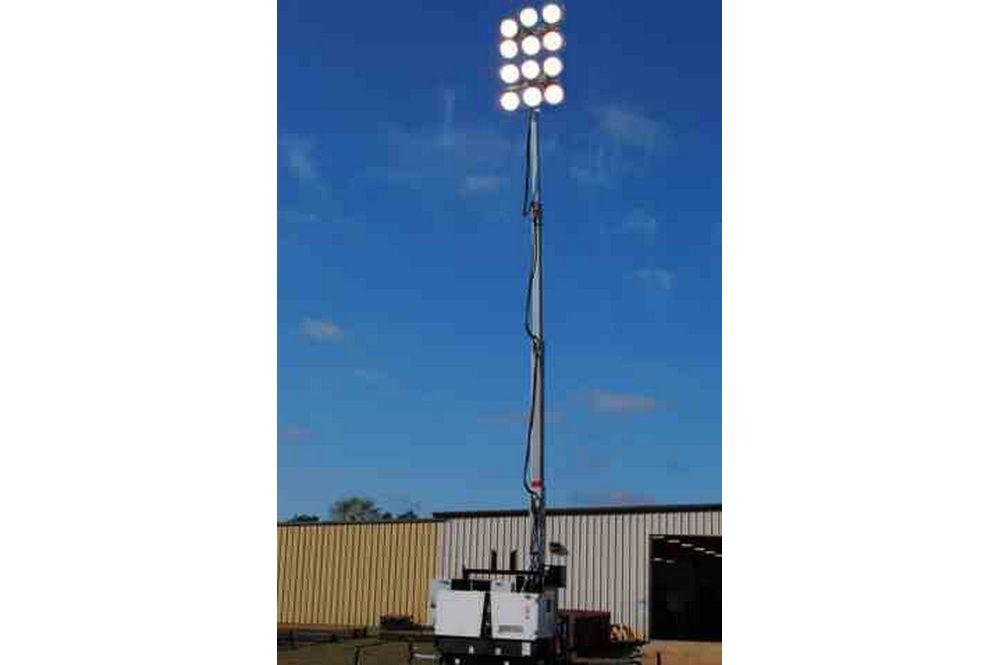 Larson Electronics Megatower 9 X 1500W MH - 1,350,000 Lumens- 65' Height - Trailer Mounted - PuriLite