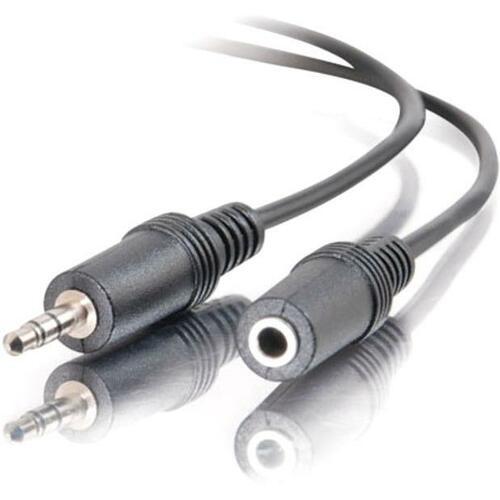 C2G Stereo Audio Extension Cable - Mini-phone Female Stereo - Mini-phone Male Stereo - 1.83m - Black - PuriLite
