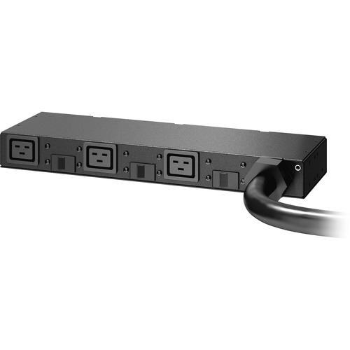 Schneider Electric APC by Schneider Electric Basic AP6039A 3-Outlet PDU - Basic - 3 x IEC 60320 C19 - 230 V AC - 0U/1U - Rack-mountable - PuriLite